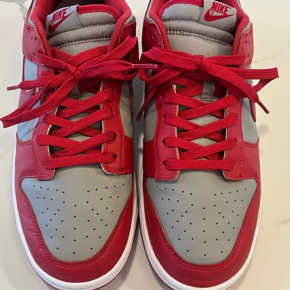 Nike UNLV Dunk Low Retro Sneakers Grey / White / Red  Men’s 11.5 - Picture 9 of 16